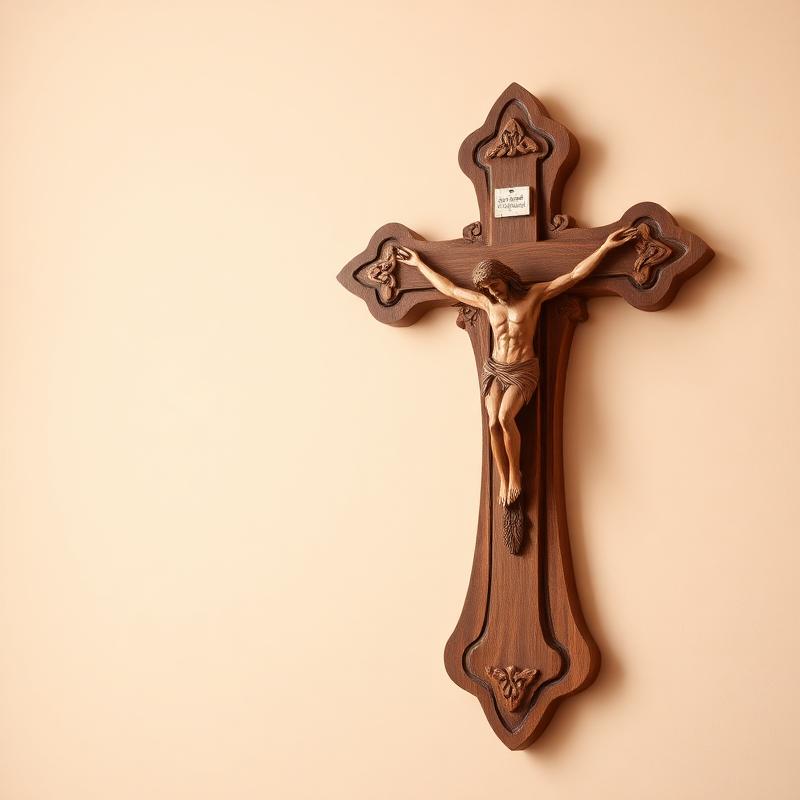 Crucifixo Entalhado em Madeira